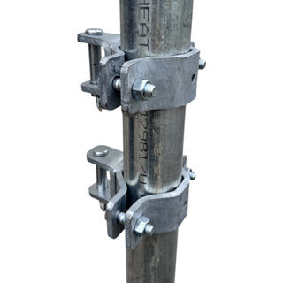 Stein-Way Clamp On Gate Hinge Set with 5/8" Pin for Round Metal Post