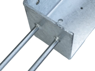DuraSet 6x6 Wet Set Corner Galvanized Steel Post Bracket For Pole Buildings