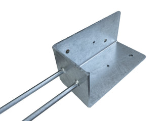 DuraSet 6x6 Wet Set Corner Galvanized Steel Post Bracket For Pole Buildings