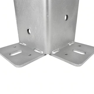 DuraSet 6x6 Corner Drill Set Galvanized Steel Post Bracket for Pole Buildings