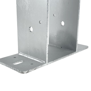 DuraSet 4x6 Drill Set Galvanized Steel Post Bracket for Pole Buildings