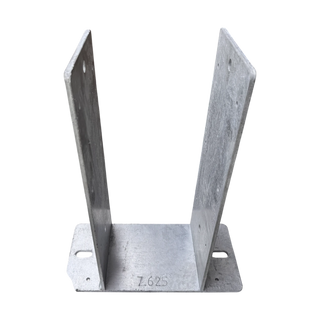 DuraSet 8x8 Drill Set Galvanized Steel Post Bracket for Pole Buildings