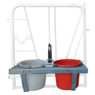 Stein-Way Double Bucket Holder for Calf Gate