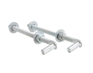 Stein-Way 3/4" x 12" Threaded Bolt Hinge Set for Livestock Gates