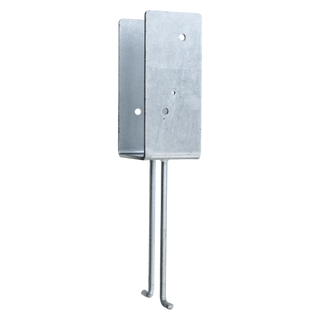 DuraSet 4x6 Wet Set Galvanized Steel Post Bracket For Pole Buildings