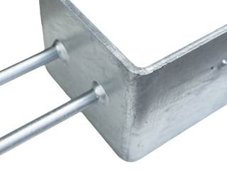 DuraSet 4-Ply Wet Set Galvanized Steel Post Bracket For Pole Buildings