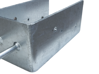 DuraSet 3-Ply Wet Set Galvanized Steel Post Bracket For Pole Buildings