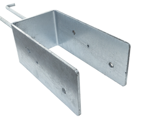 Dura-Set Wet Set Galvanized Steel Post Bracket For Pole Buildings