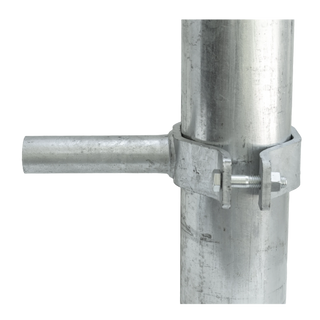 Stein-Way Feed Panel Inline-Mount Stub Clamp for Round Steel Post