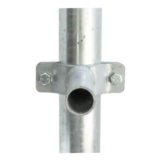 Stein-Way Feed Panel Inline-Mount Stub Clamp for Round Steel Post