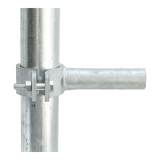 Stein-Way Feed Panel Inline-Mount Stub Clamp for Round Steel Post