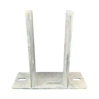 DuraSet 6x6 Drill Set Galvanized Steel Post Bracket for Pole Buildings