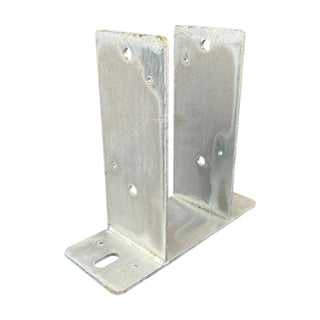 DuraSet 6x6 Drill Set Galvanized Steel Post Bracket for Pole Buildings