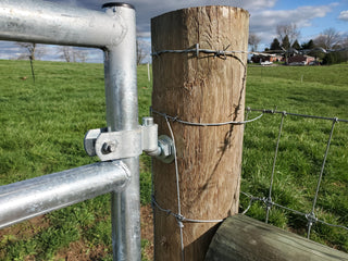 Stein-Way 3/4" x 12" Threaded Bolt Hinge Set for Livestock Gates