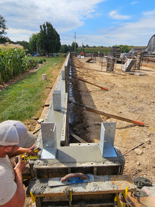 Dura-Set 6x6 Wet Set Galvanized Steel Post Bracket For Pole Buildings